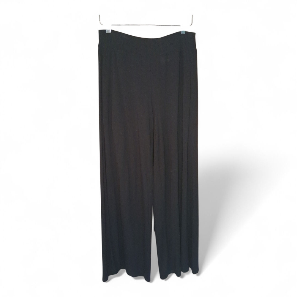 Eileen Fisher Classic Black Wide Leg Trousers  XS